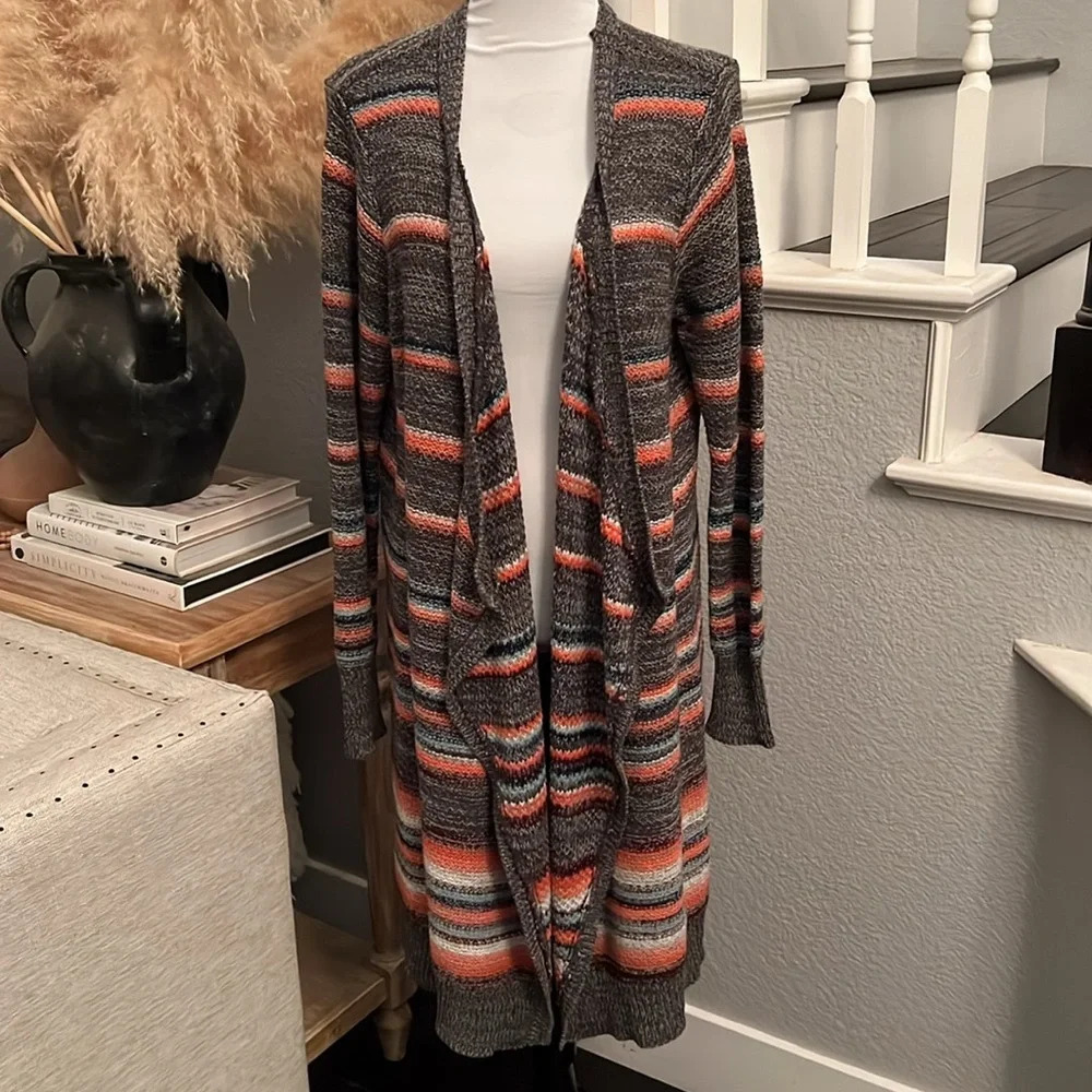 Torrid Striped Duster Cardigan Size 14-16 - Picture 3 of 9